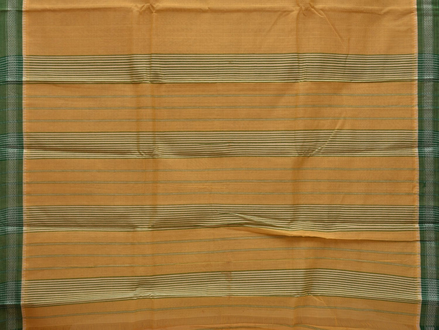 Yellow Narayanpet Cotton Handloom Plain Saree with Small Border Design No Blouse np0613