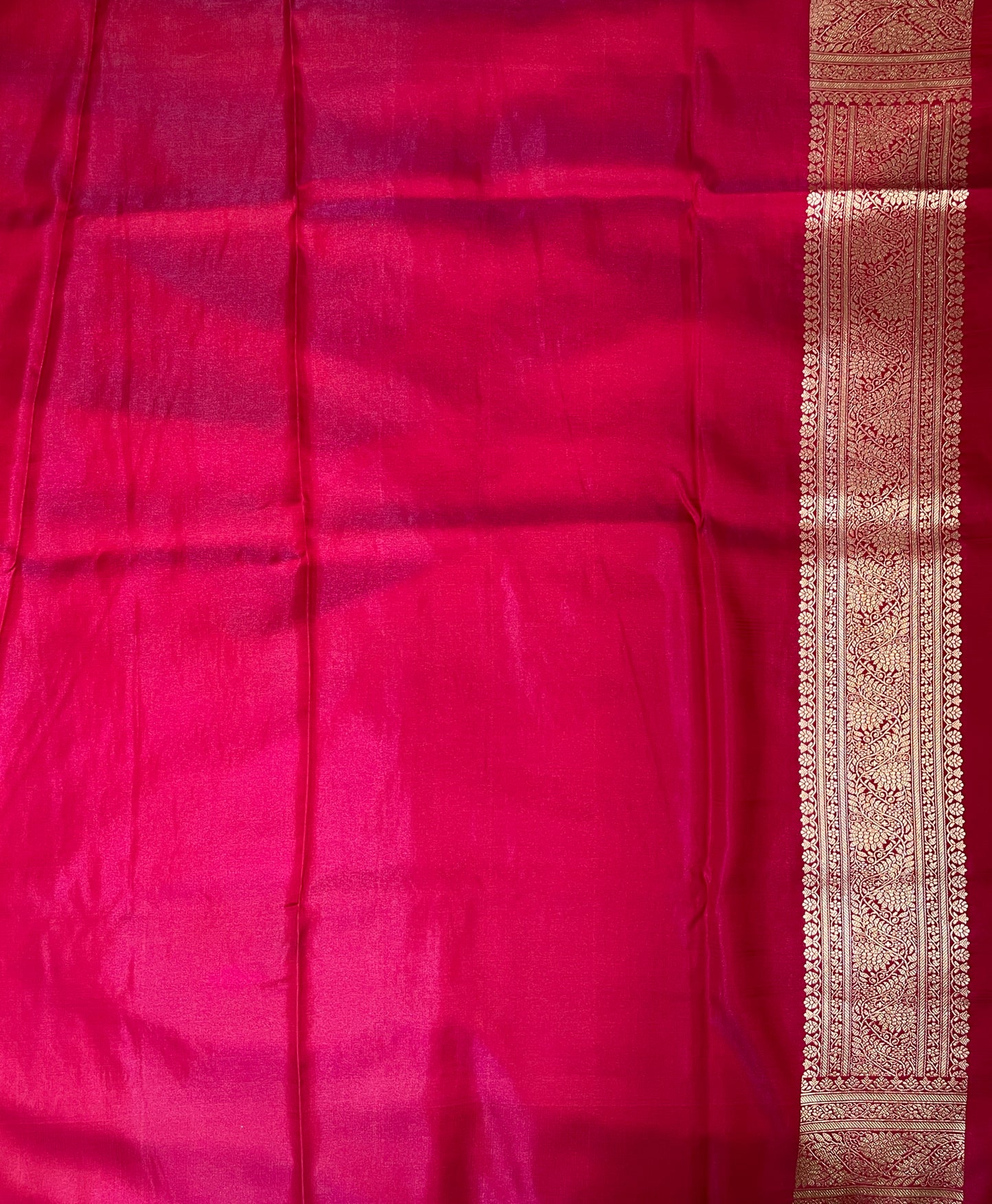 Blue-Green with Gold Work Katan Banarasi Saree with Silver Zari Floral Weaving And Grand Pallu B0524ds