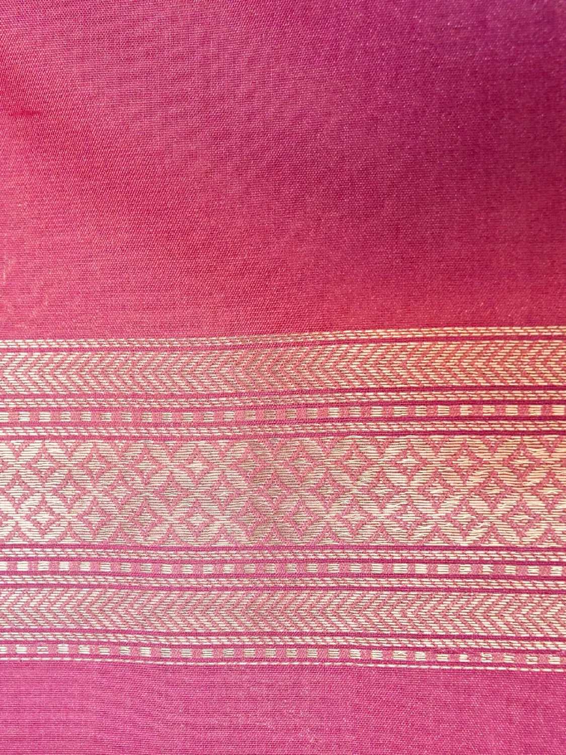 Handloom Rose Pink Banarasi Silk Saree with golden Zari Floral Jaal DSK0076
