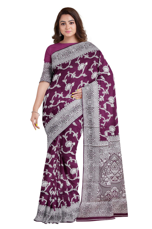 Art Silk Kanchi with Floral Body Design at0042