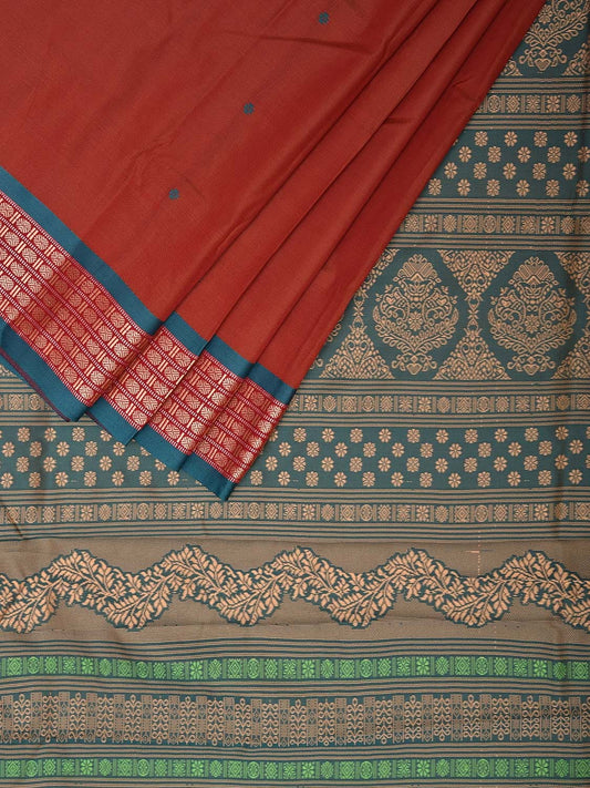 Sambalpuri Viscose Silk Saree with Thread Border Design at0049