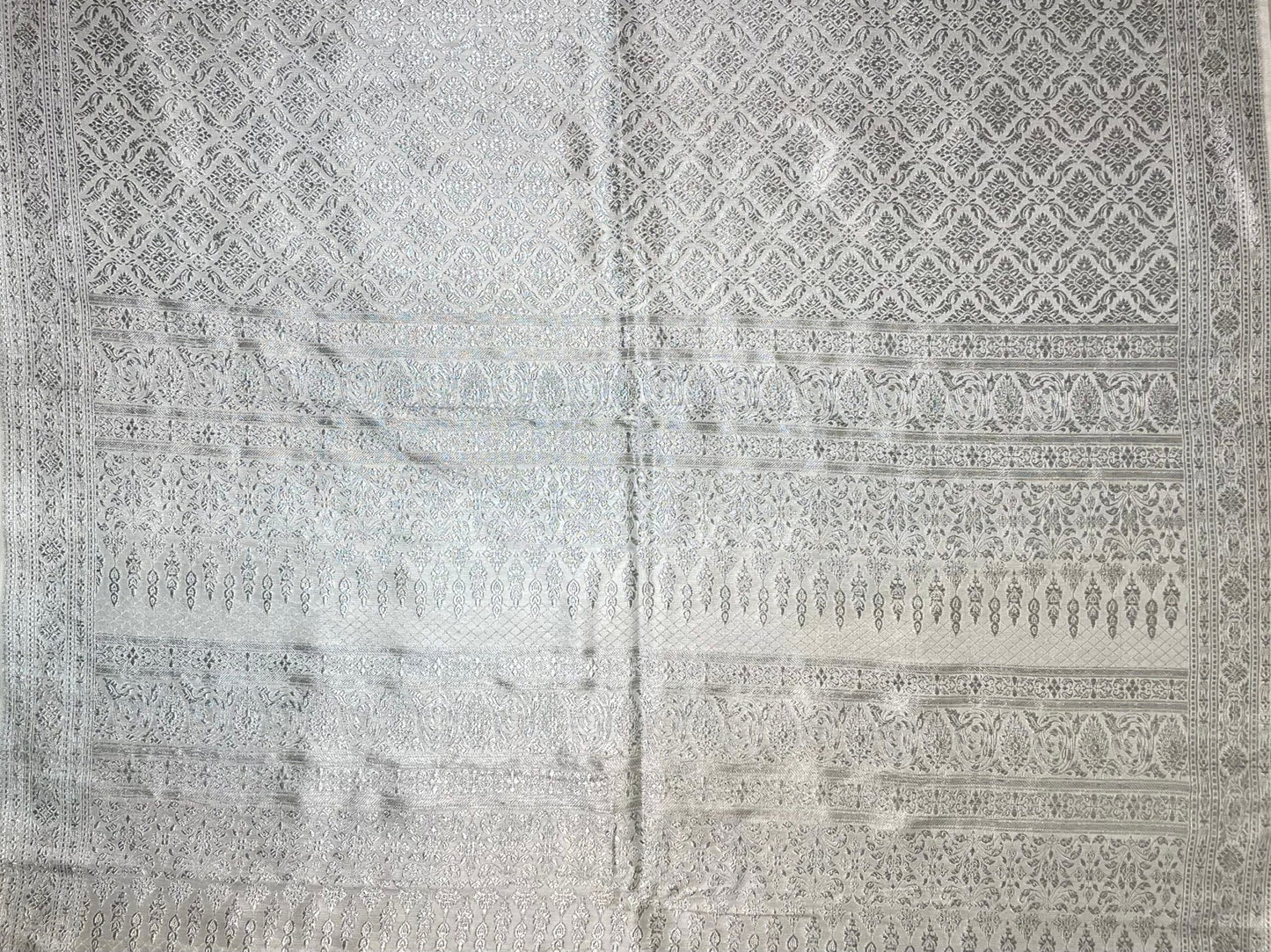 Silk Allover Brocade Kerala Bridal Saree b0121ds