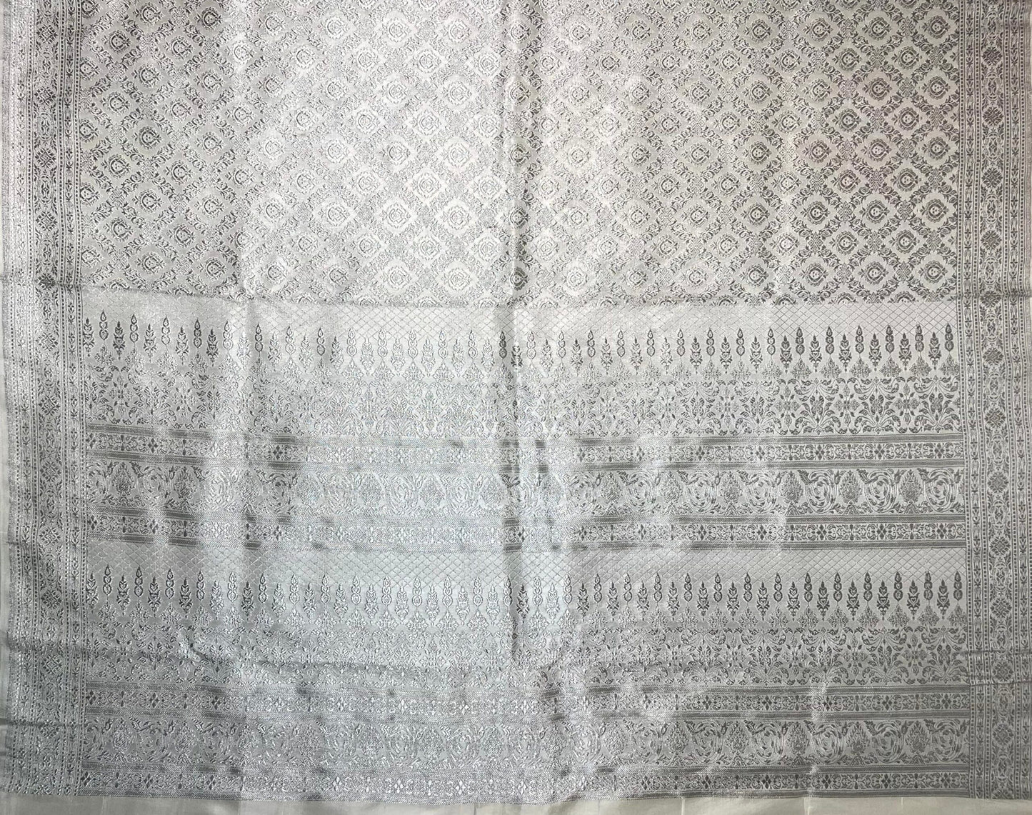 Silk Allover Brocade Kerala Bridal Saree b0125ds