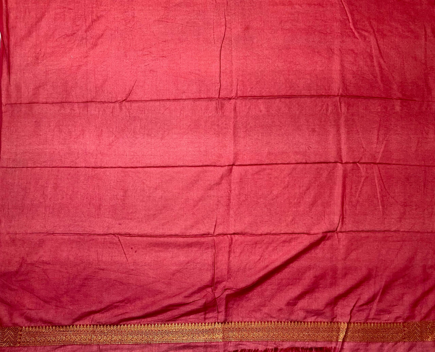 Rani Pink Banaras Georgette with Body Butta and Intricate Border Pallu Design b0176ds