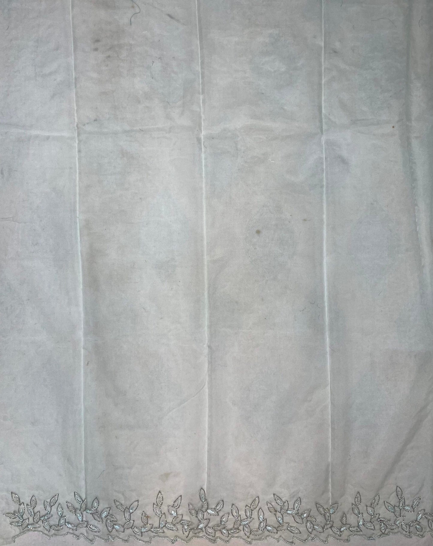 Light Blue Organza Saree with Hand Embroidery with Butta and Border Design b0190ds
