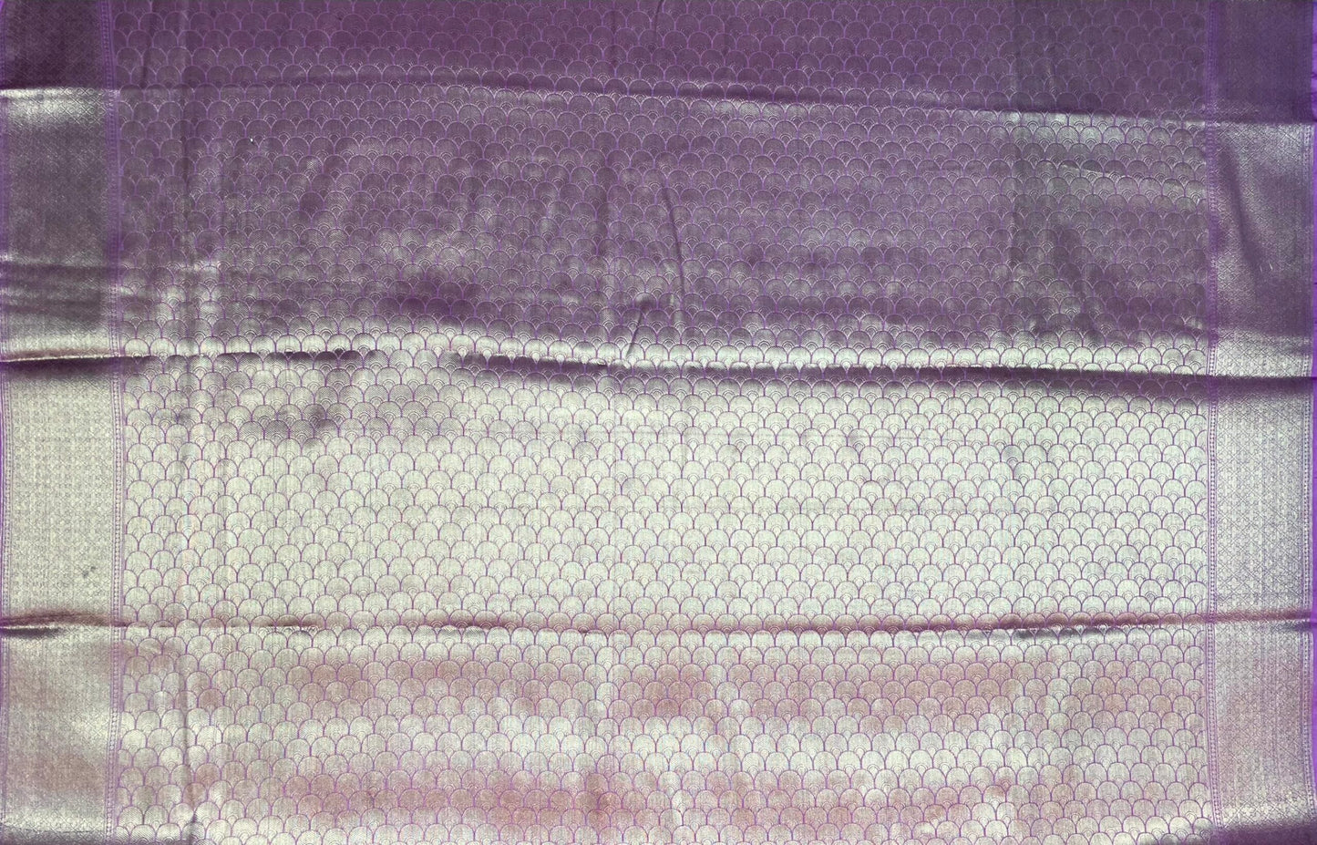 Pink Banaras Georgette Silk with Floral Body and Pallu Design b0196ds