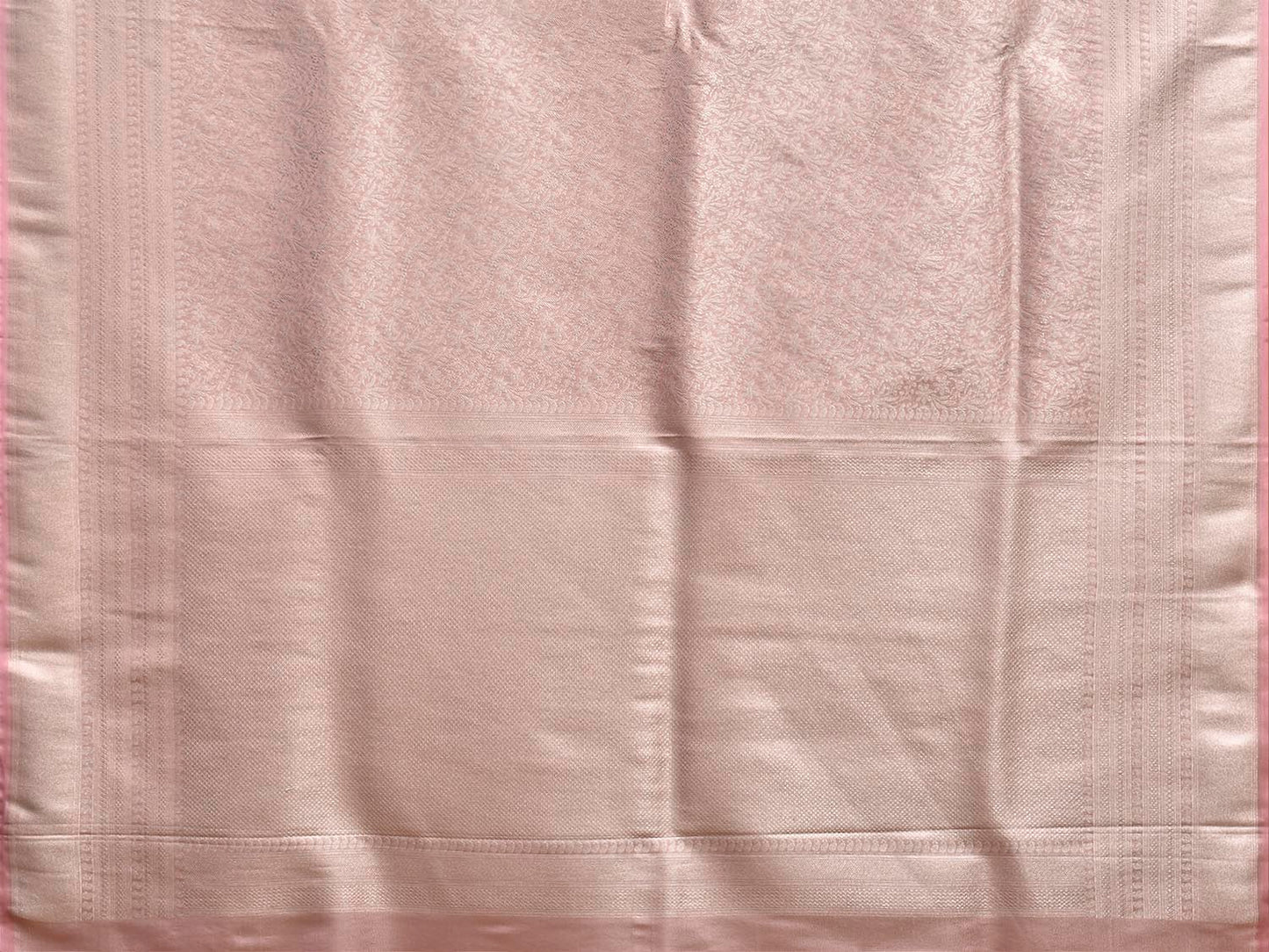 Light Pink Banaras Katan Saree with All Over Tissue Brocade Design b0329