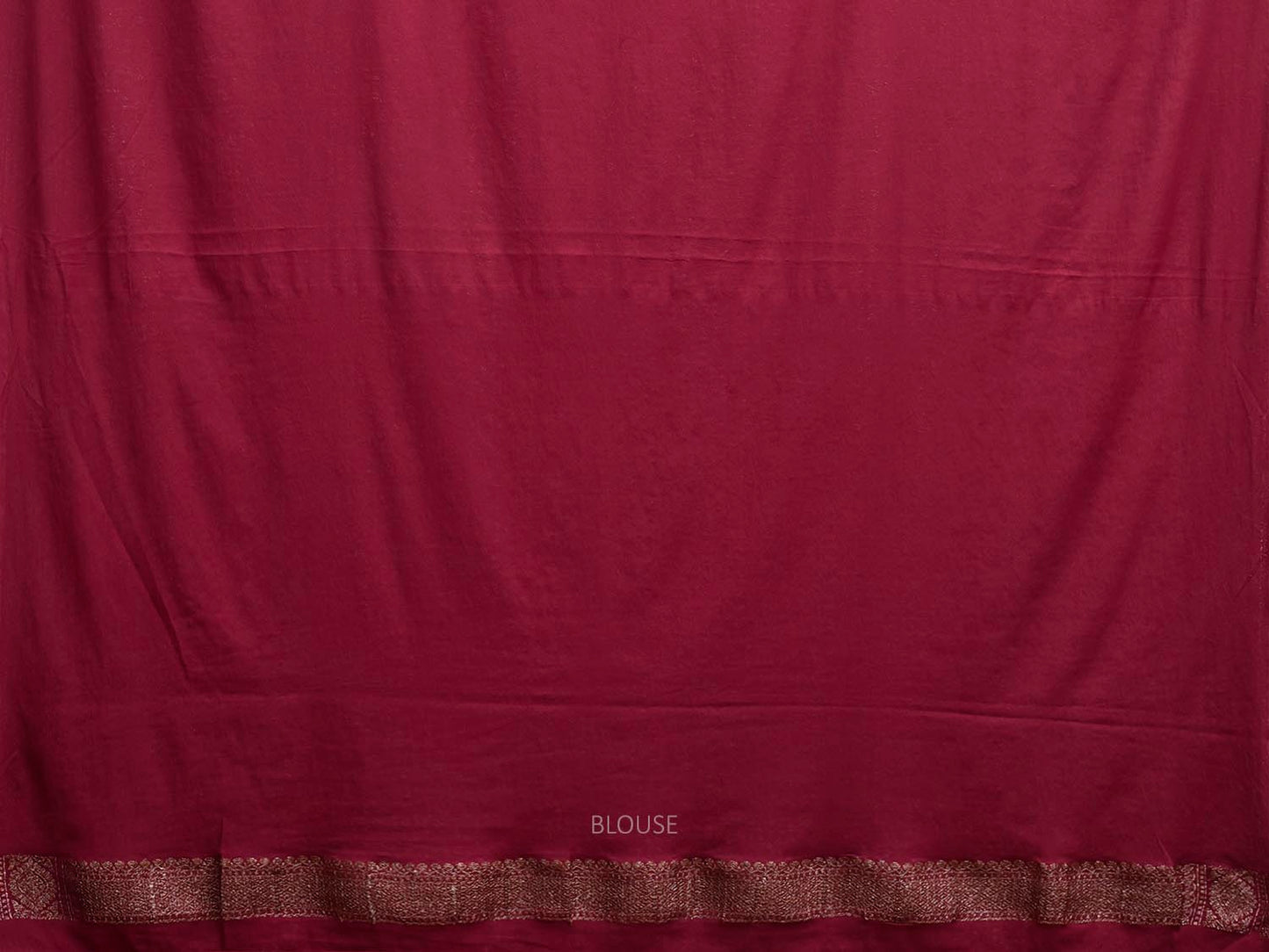 Wine Banaras Georgette Saree with Pallu and Border Design b0330