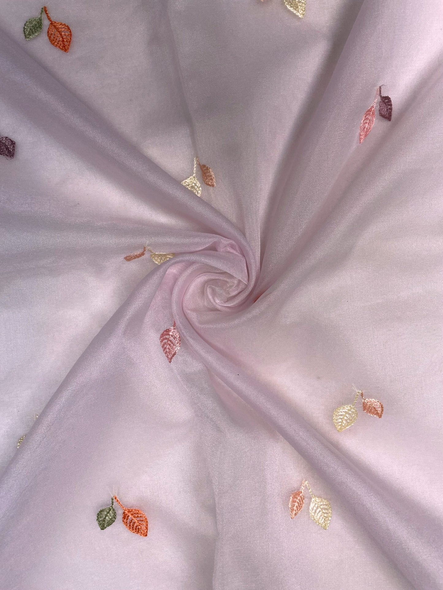 Purple Organza Saree Embroidery with Butta and Border Design b0333ds