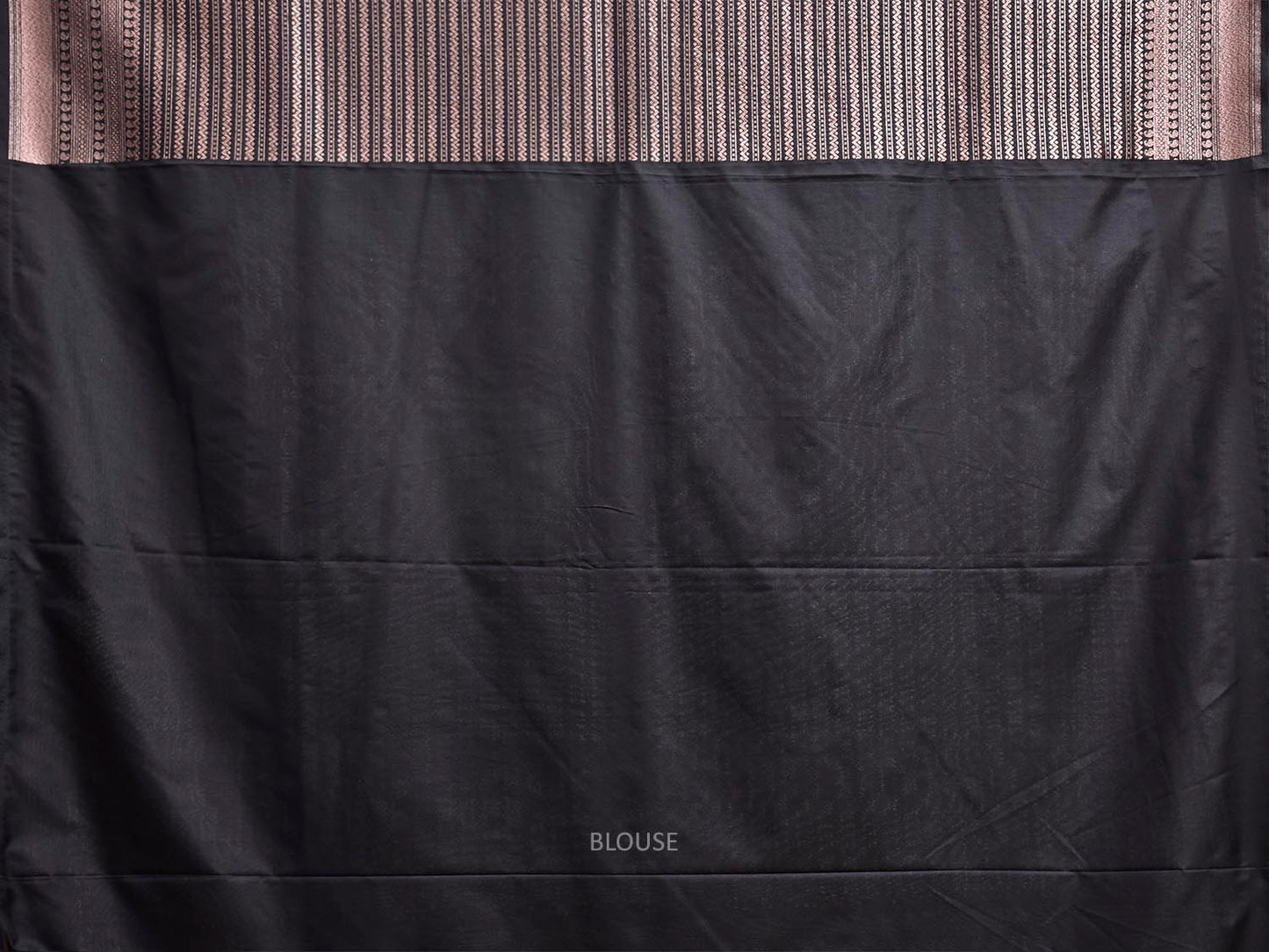 Black Banaras Katan Saree with All Over Antique Zari Design b0336