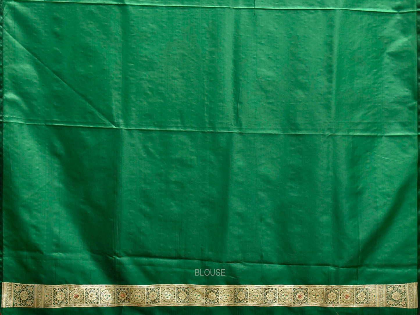 Purple and Green Banaras Katan Saree with Body Buta and Pallu Design b0346