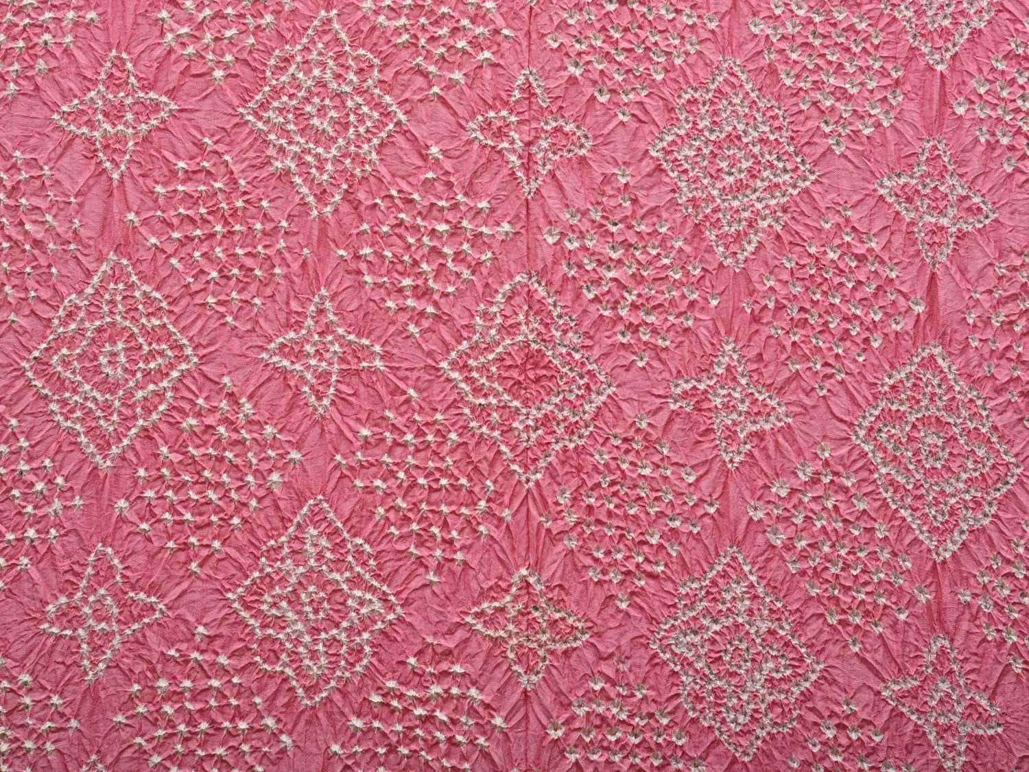 Baby Pink and Green Bandhani Kanchipuram Silk Handloom Saree with Border and Pallu Design bn0353