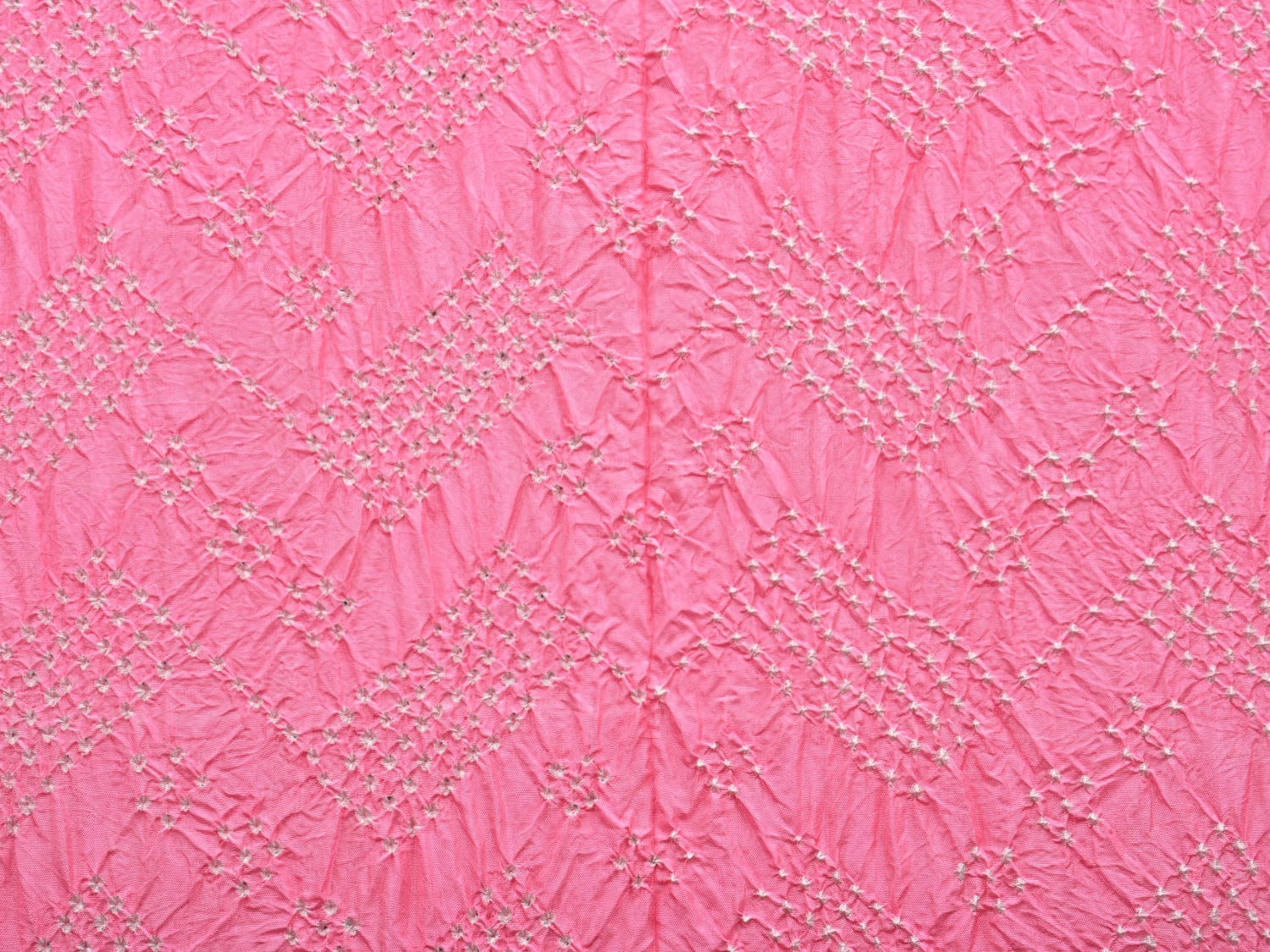 Baby Pink and Red Bandhani Kanchipuram Silk Handloom Dupatta with Border Design ds2831
