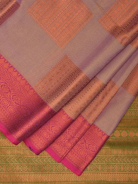 Baby Pink Katan Silk Saree with Border and Body Butta Design b0067ds