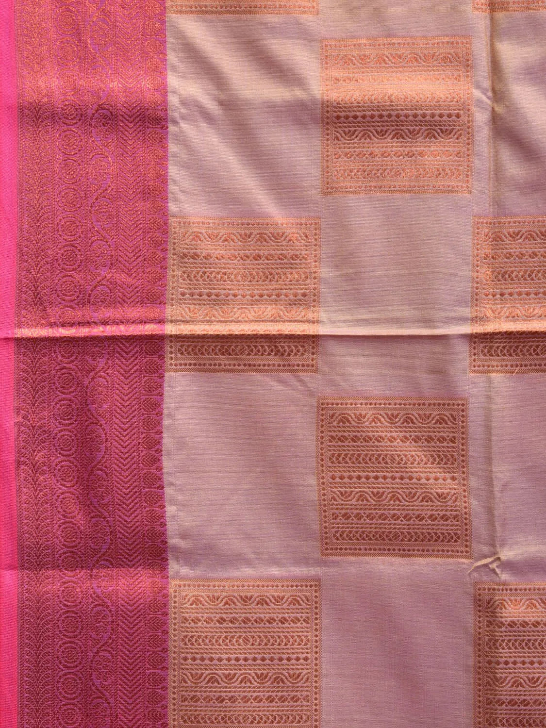 Baby Pink Katan Silk Saree with Border and Body Butta Design b0067ds