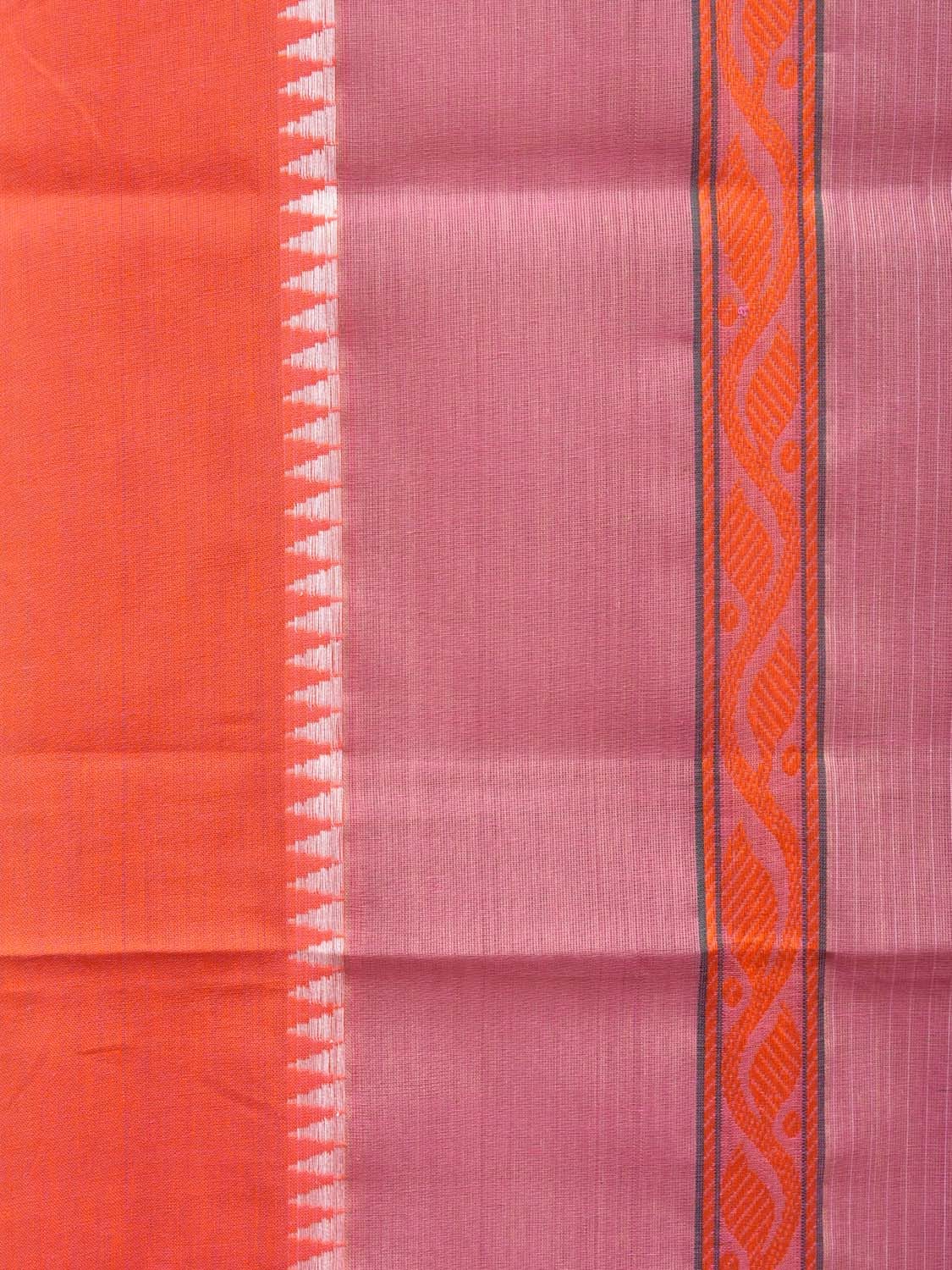 Baby Pink Narayanpet Cotton Handloom Saree with Strips Design No Blouse np0768