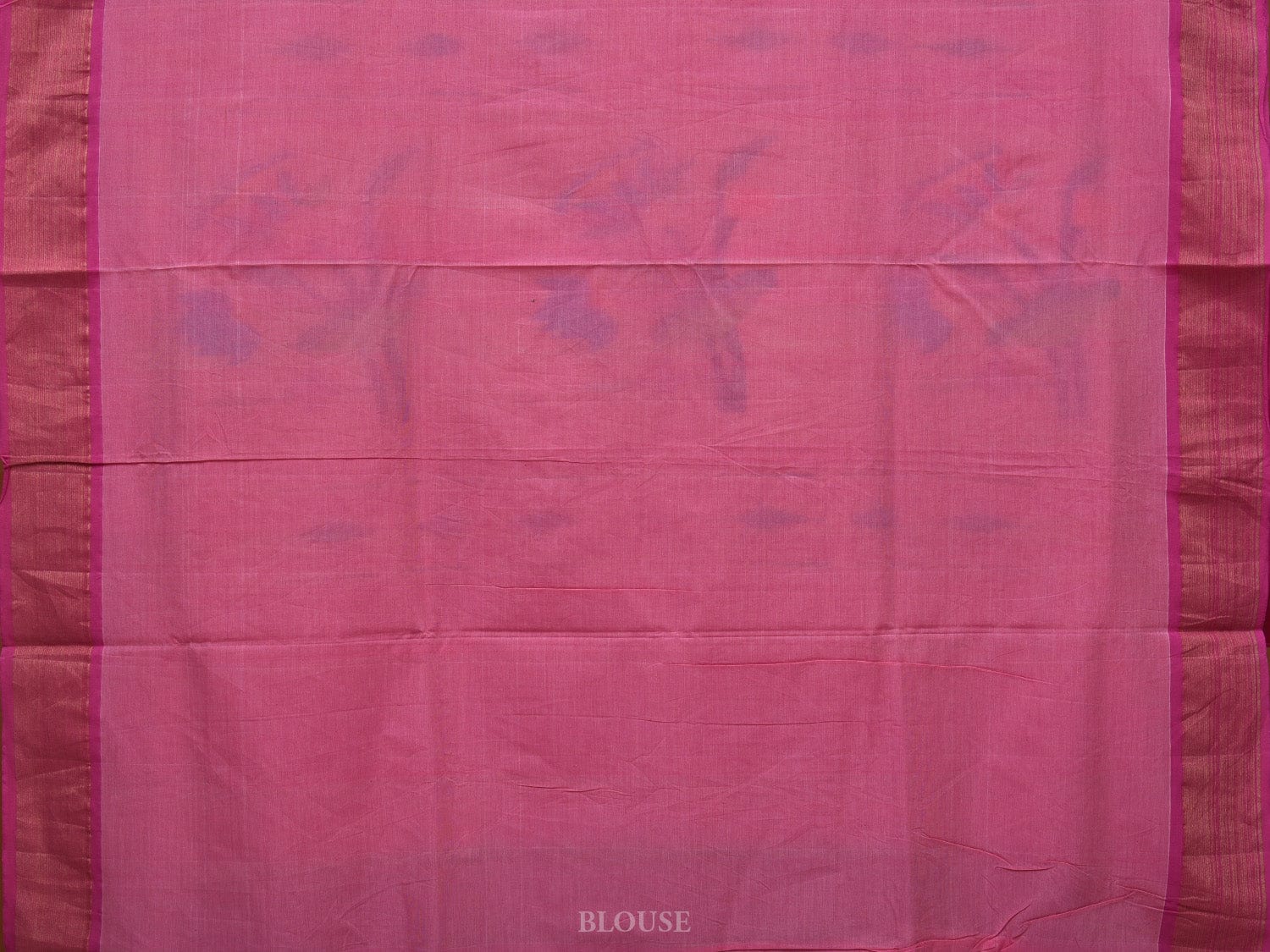 Baby Pink Paithani Cotton Handloom Saree with Lotus Pallu Design p0470