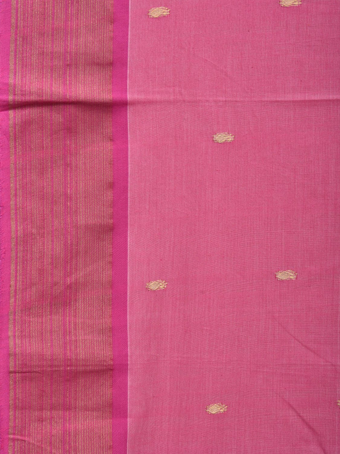 Baby Pink Paithani Cotton Handloom Saree with Lotus Pallu Design p0470