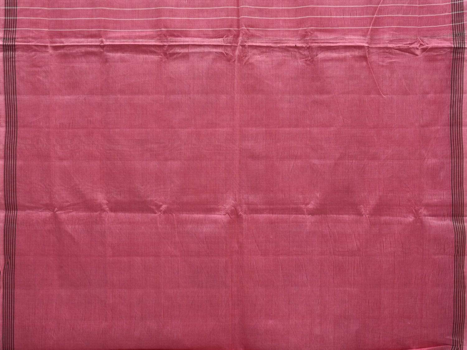 Baby Pink Pochampally Ikat Cotton Handloom Saree with All Over Body Design i0641