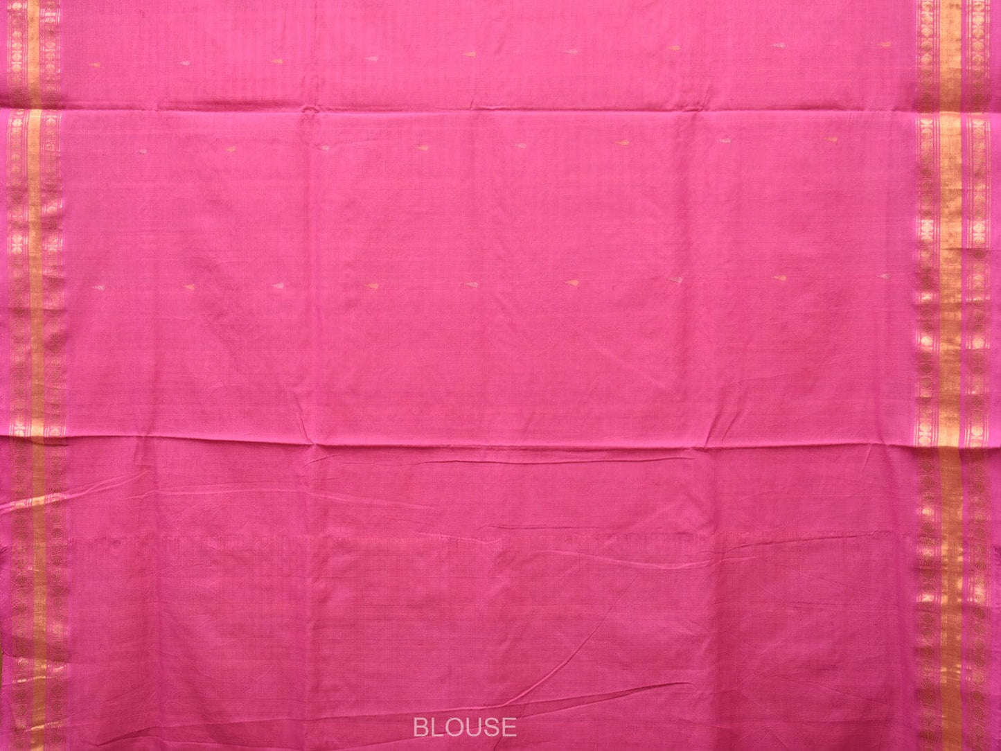 Baby Pink Uppada Cotton Handloom Saree with Karpur Pallu Design u2133