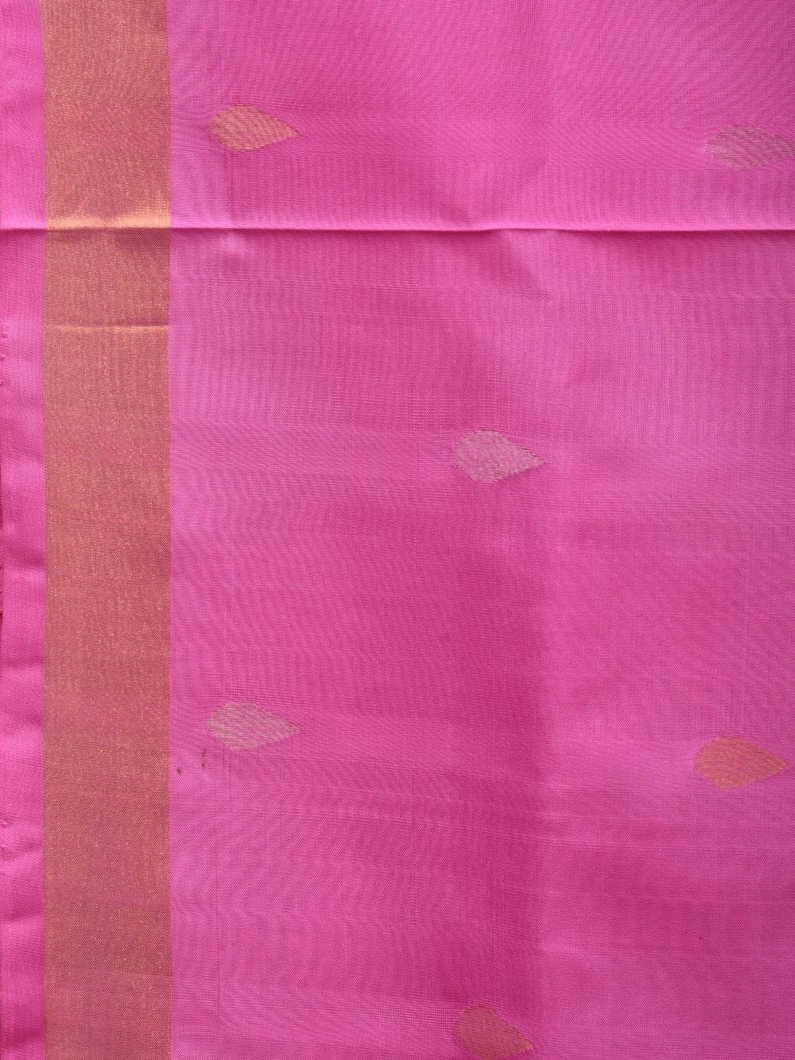 Baby Pink Uppada Silk Handloom Saree with Birds and Grill Pallu Design u1913