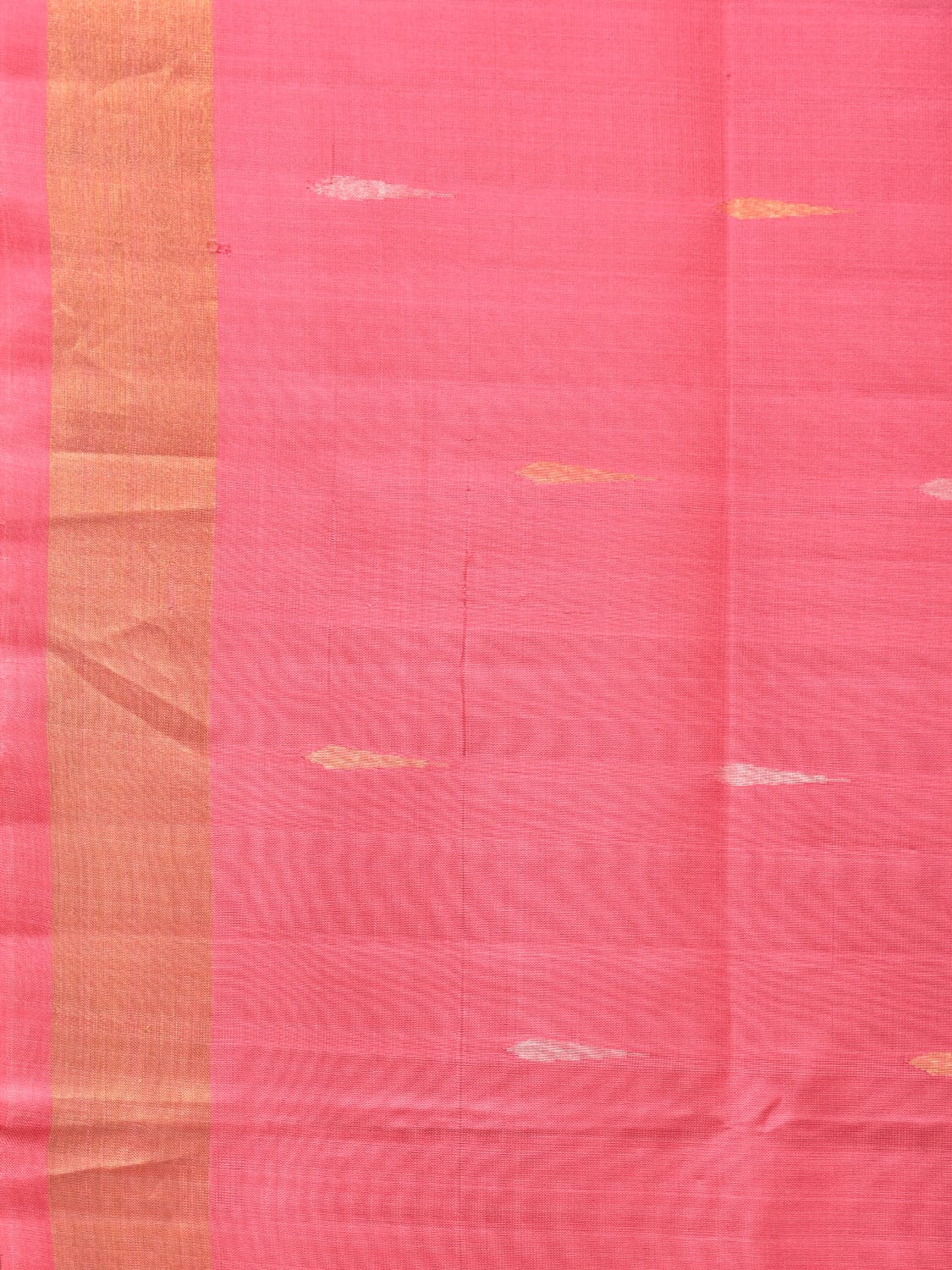 Baby Pink Uppada Silk Handloom Saree with Floral Pallu Design u2013