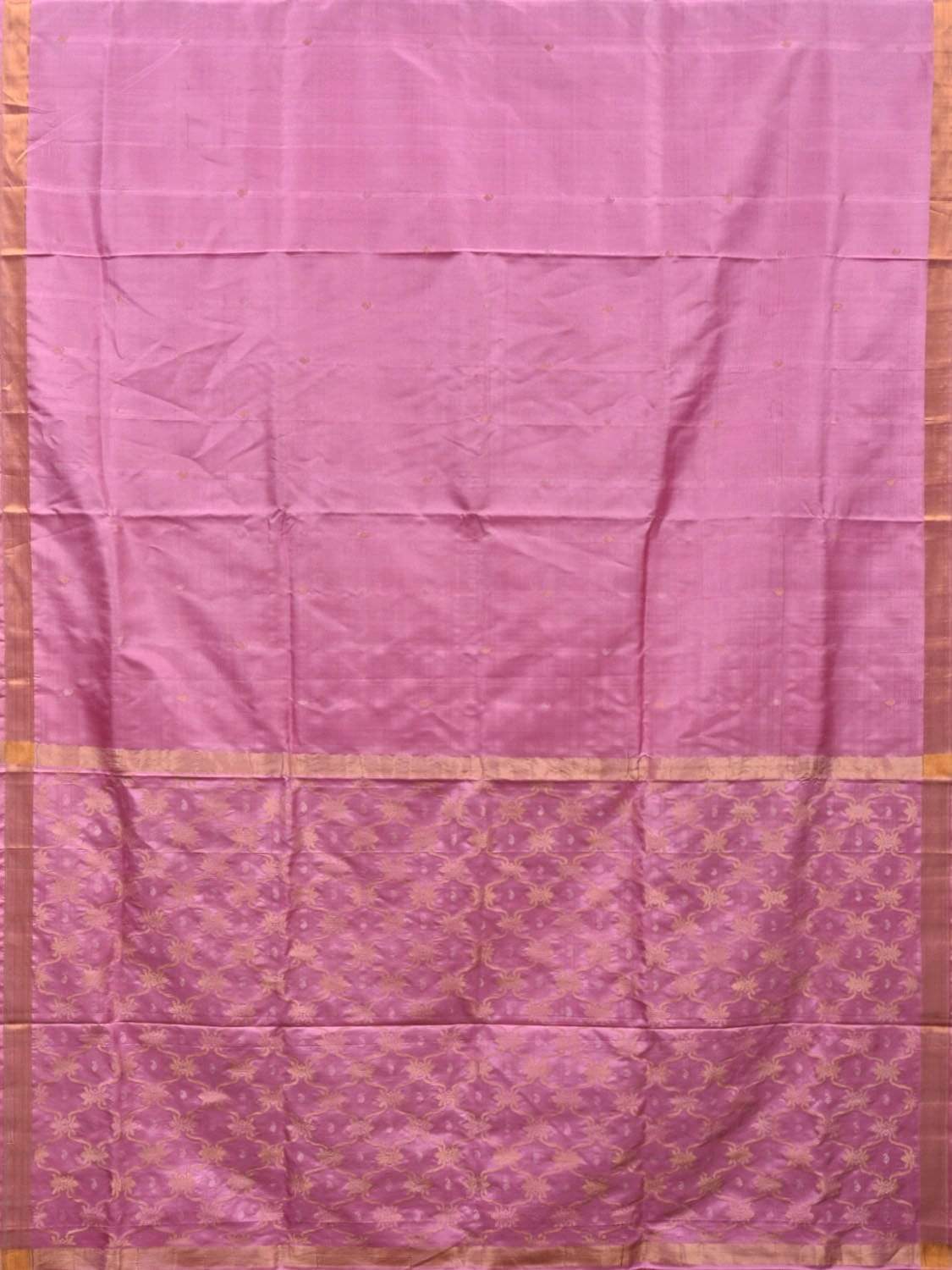 Baby Pink Uppada Silk Handloom Saree with Grill Pallu Design u1779