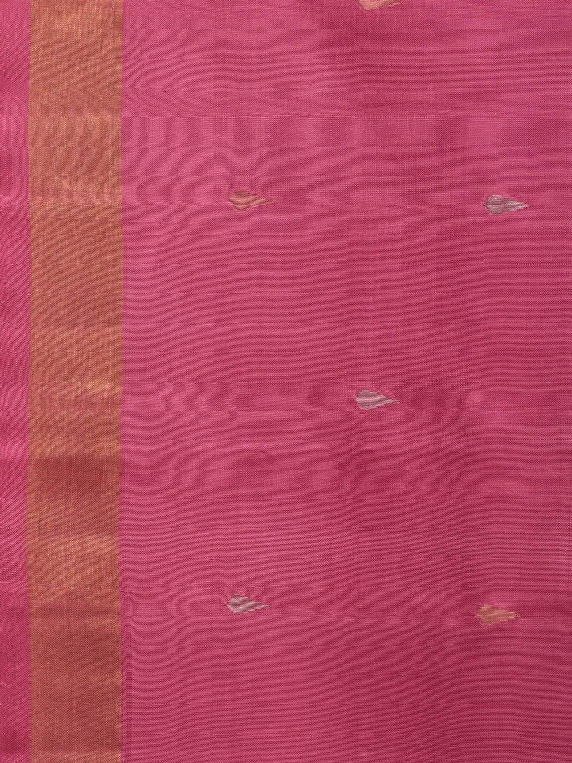 Baby Pink Uppada Silk Handloom Saree with Karpur Pallu Design u1937