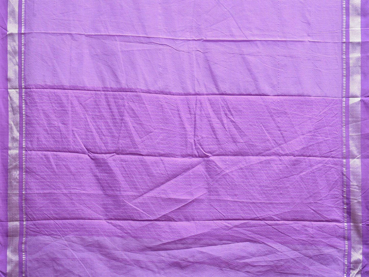 Lavender Bamboo Cotton Saree with Strips Design No Blouse bc1097