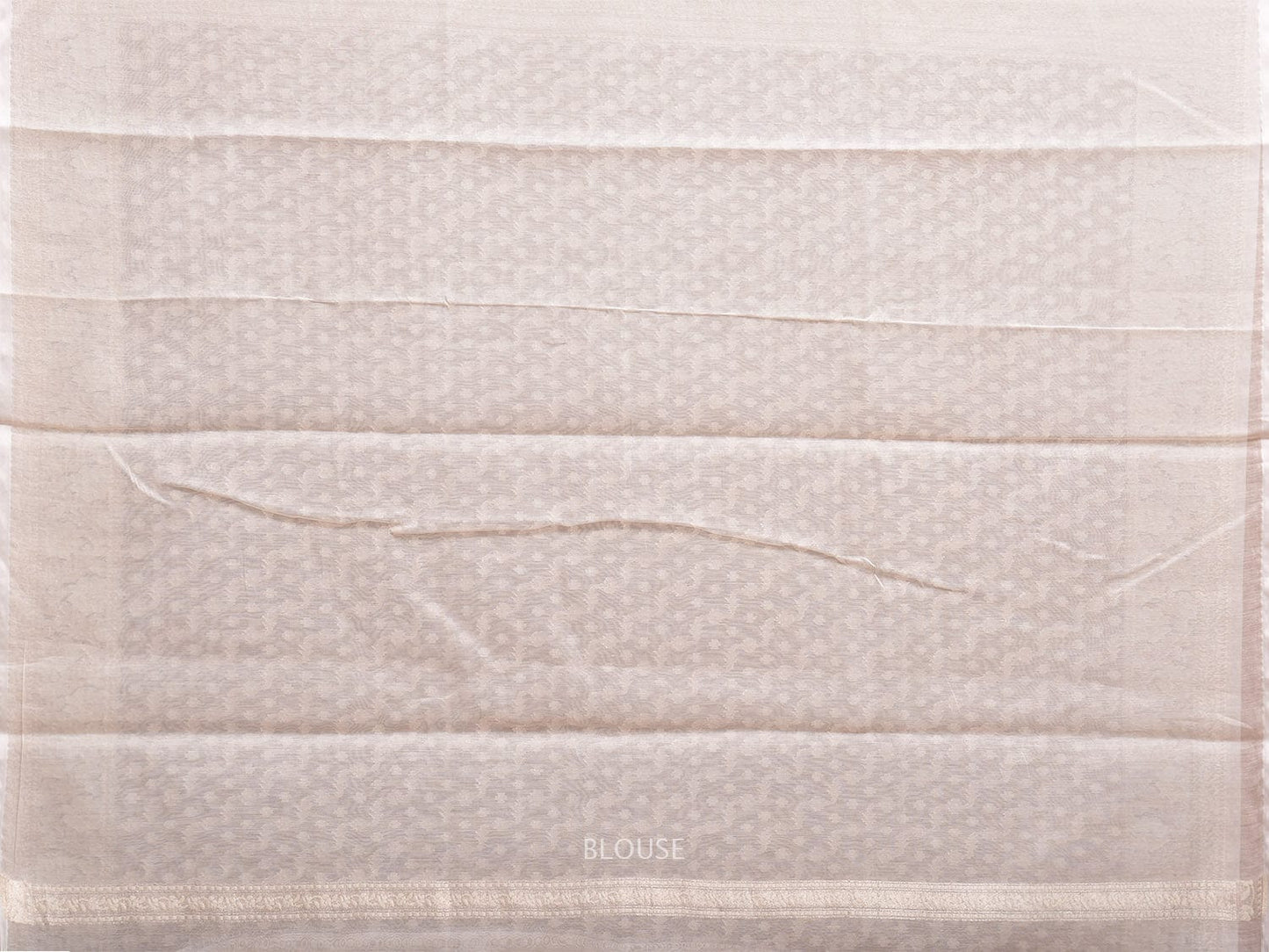 Beige Dhakai Jamdani Cotton Viscose Saree with Diagonal and Border Design dj0098