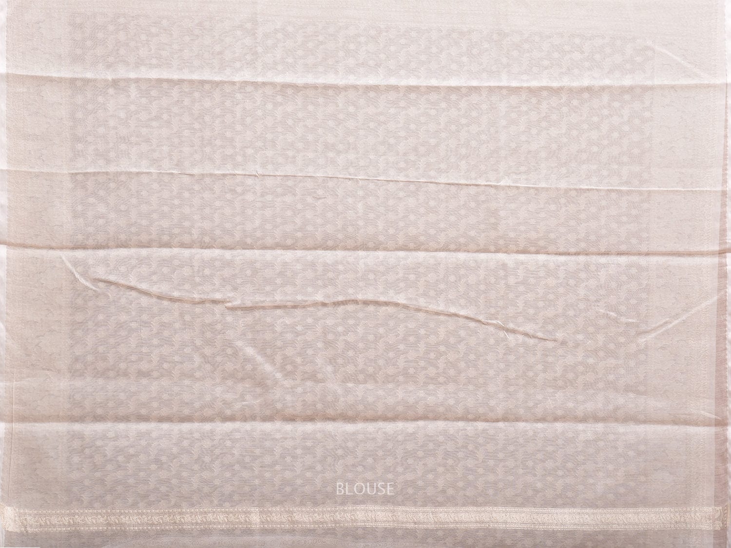 Beige Dhakai Jamdani Cotton Viscose Saree with Diagonal and Border Design dj0098