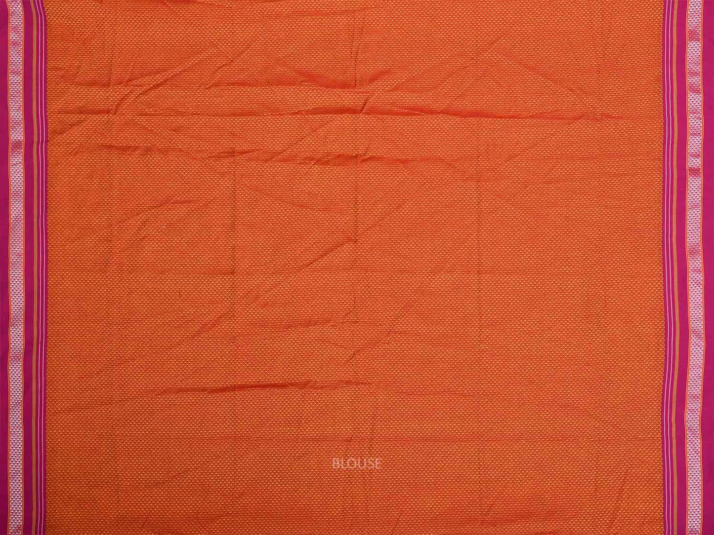 Orange and Pink Jacquard Cotton Viscose Blouse with Border Design 1mt Length 45 Inches Width BL0019
