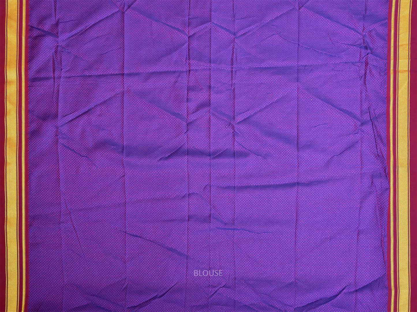 Purple and Burgundy Jacquard Cotton Viscose Blouse with Border Design 1mt Length 45 Inches Width BL0022