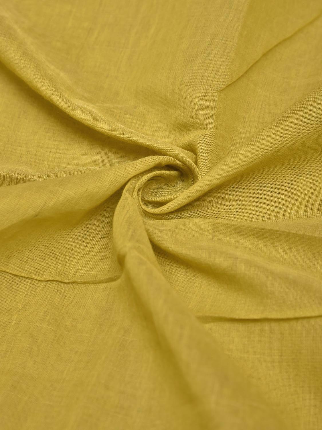 Light Green and Rust Bamboo Cotton Blouse with Plain Design Length 80cm Width 44 Inches BL0080