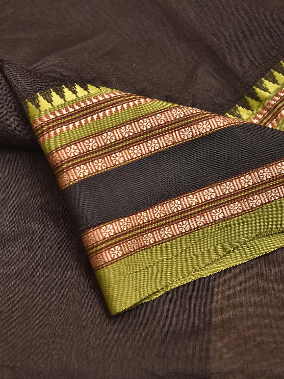 Light Green Bamboo Cotton Blouse with Plain Design Length 80cm Width 44 Inches BL0083