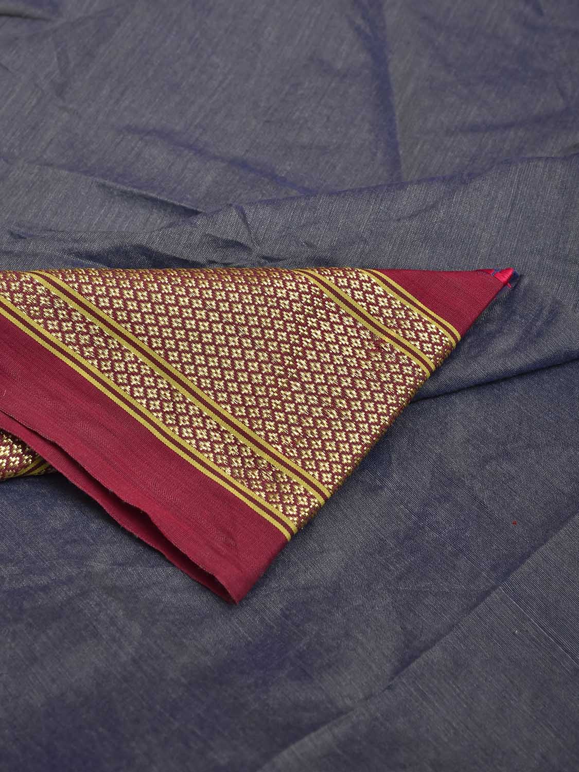 Dark Grey and Pink Bamboo Cotton Blouse with Plain Design Length 80cm Width 44 Inches BL0092