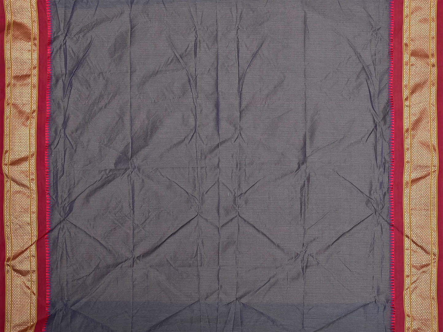 Dark Grey and Pink Bamboo Cotton Blouse with Plain Design Length 80cm Width 44 Inches BL0092