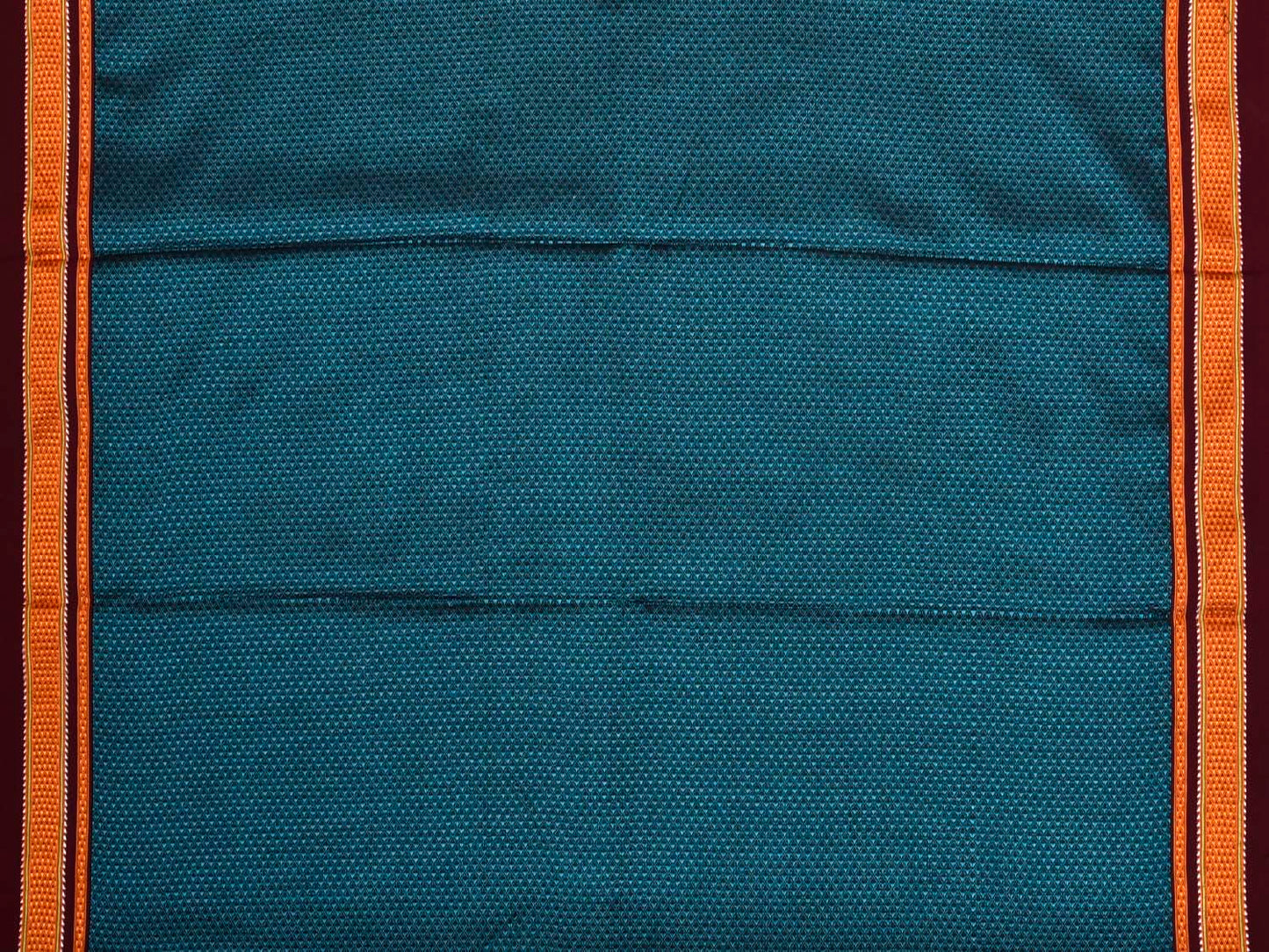 Teal and Maroon Jacquard Viscose Blouse with Border Design Length 1mt Width 31 Inches BL0111