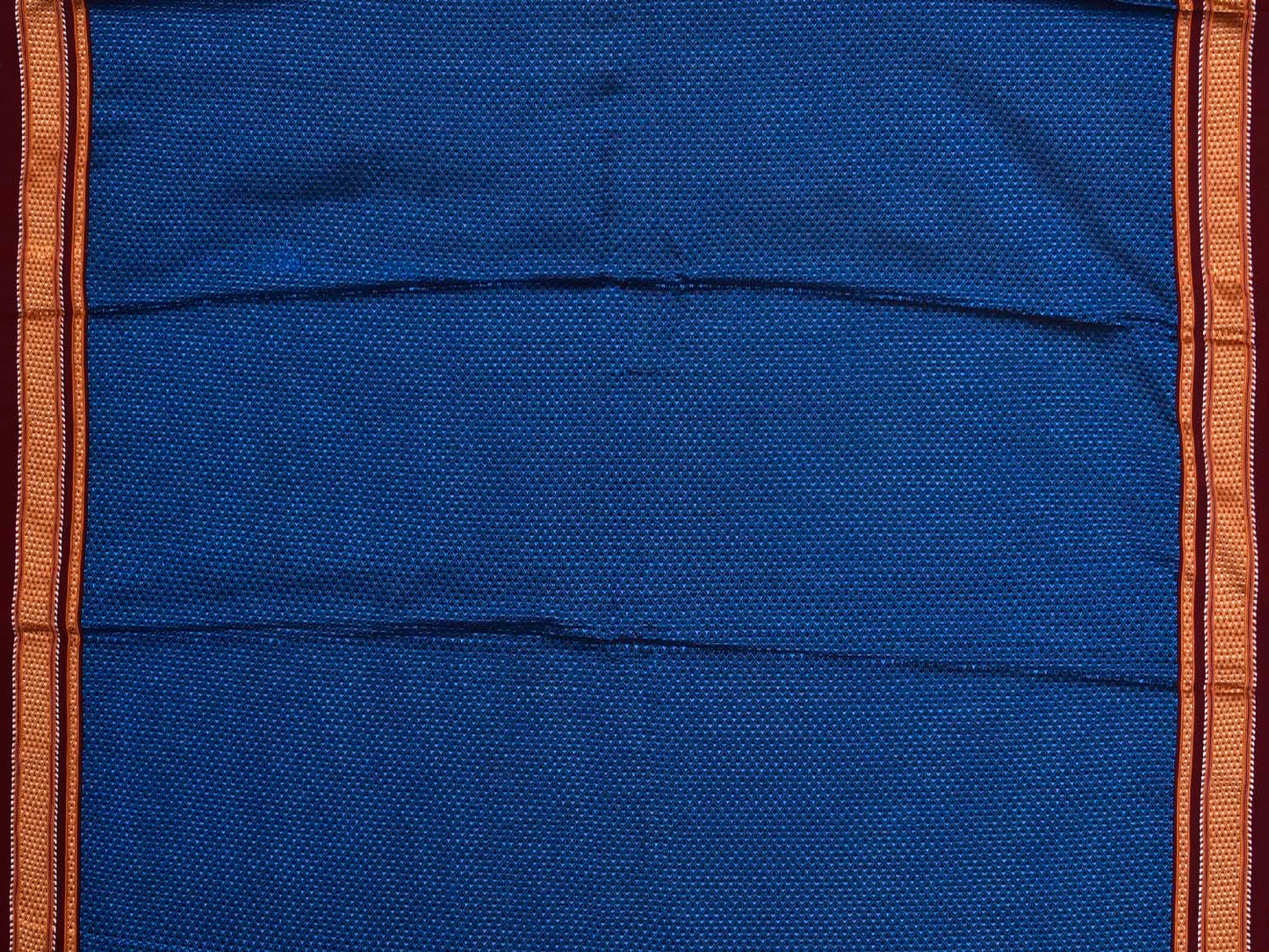 Blue and Maroon Jacquard Viscose Blouse with Border Design Length 1mt Width 31 Inches BL0113