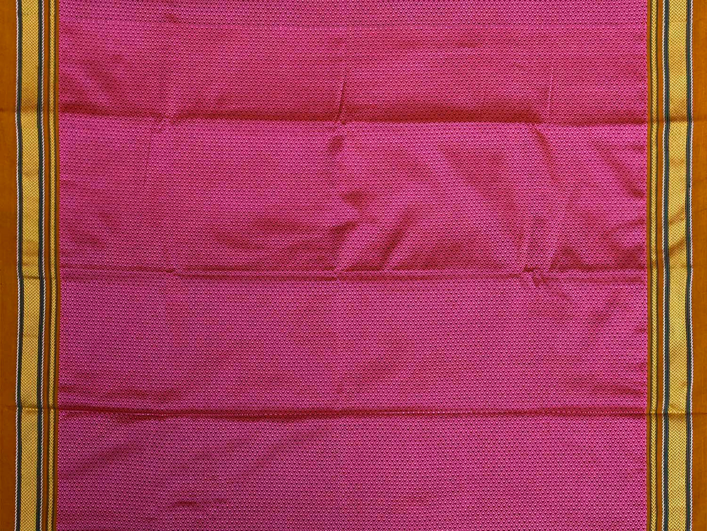 Pink and Mustard Jacquard Viscose Blouse with Contrast Border Design Length 1mt Width 31 Inches BL0177