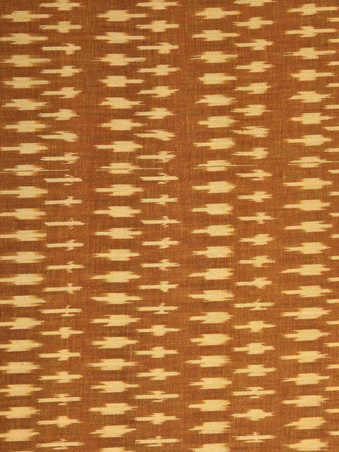 Mustard Pochampally Ikat Cotton Handloom Blouse with Small Buta Design Length 1 mt Width 44 Inches BL0186