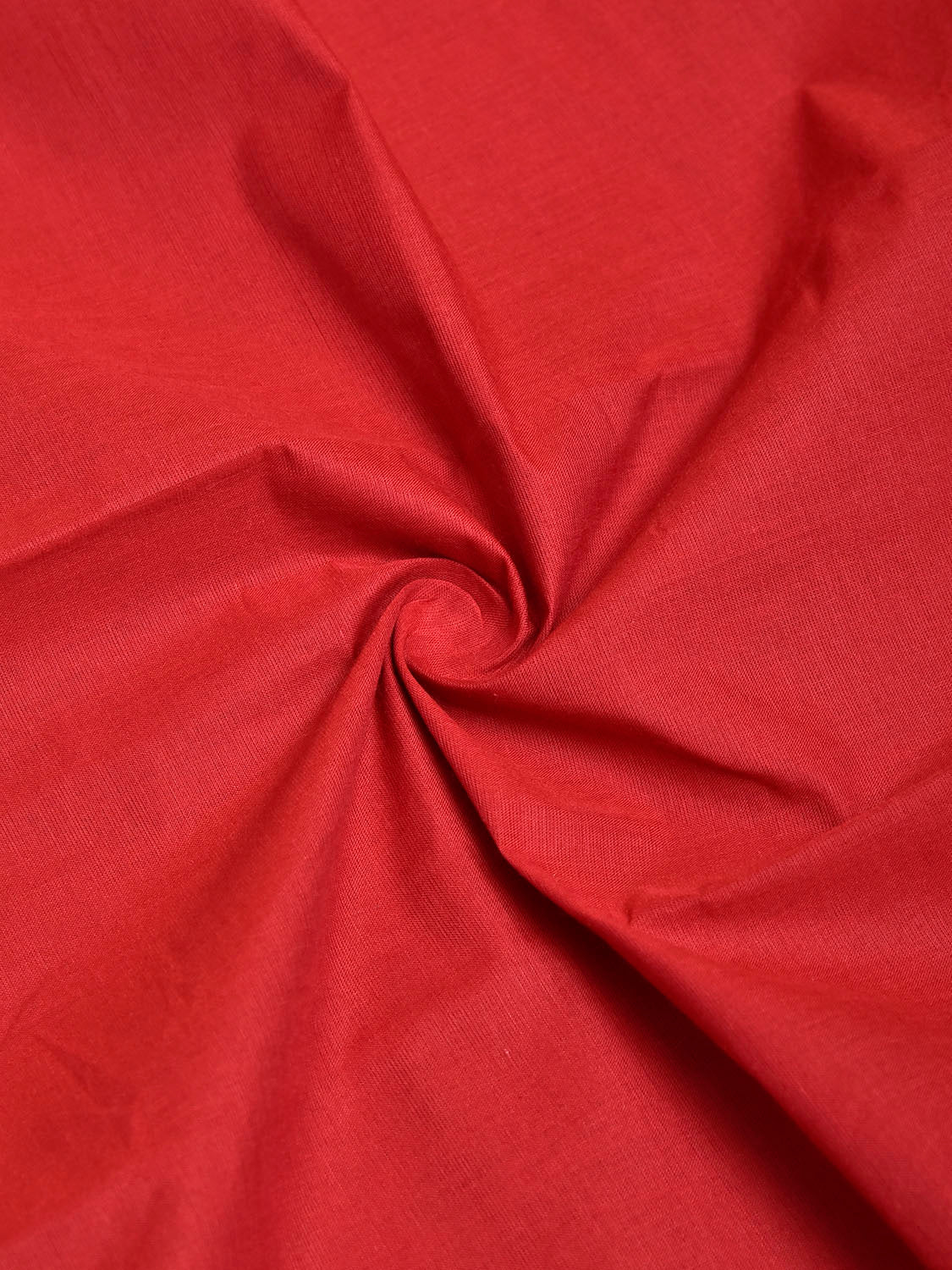 Red Mangalgiri Cotton Blouse with Zari Border Design Length 1mt Width 44 Inches BL0194