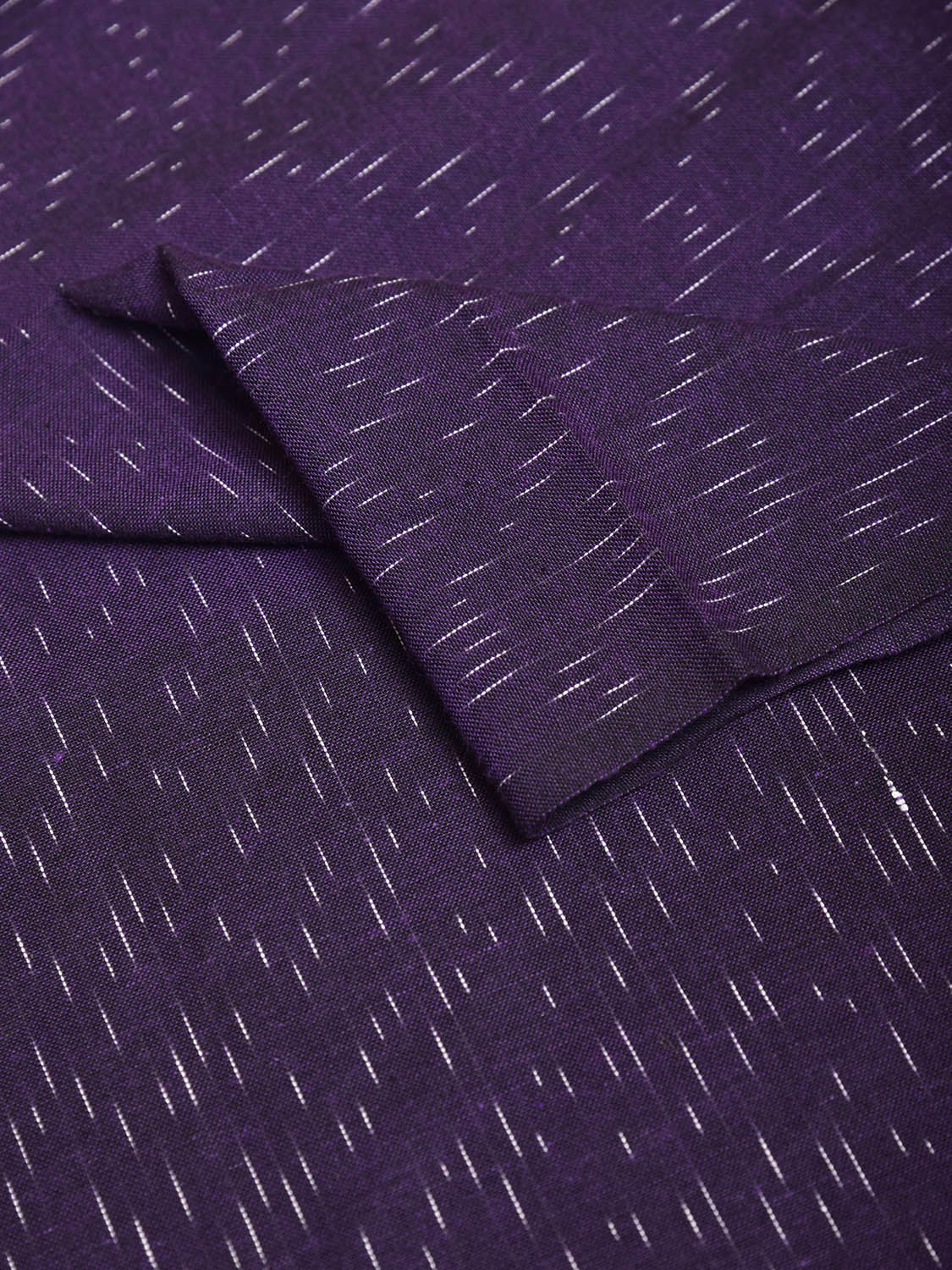 Indigo Pochampally Ikat Cotton Blouse with Strips Design Length 1mt Width 44 Inches BL0197