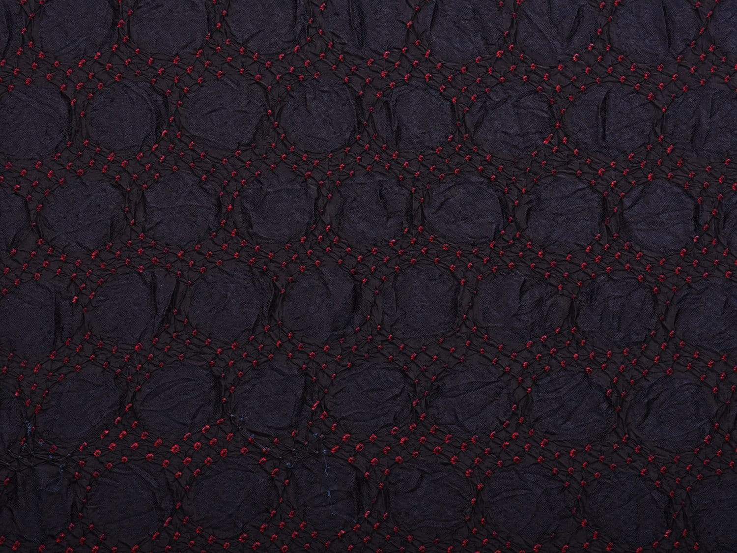 Black and Maroon Bandhani Kanchipuram Silk Handloom Saree with Buta Design bn0253