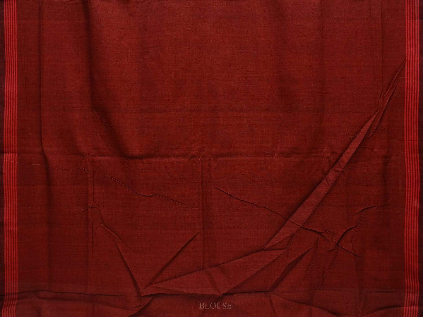 Black and Maroon Pochampally Ikat Cotton Handloom Saree with Border Design i0626