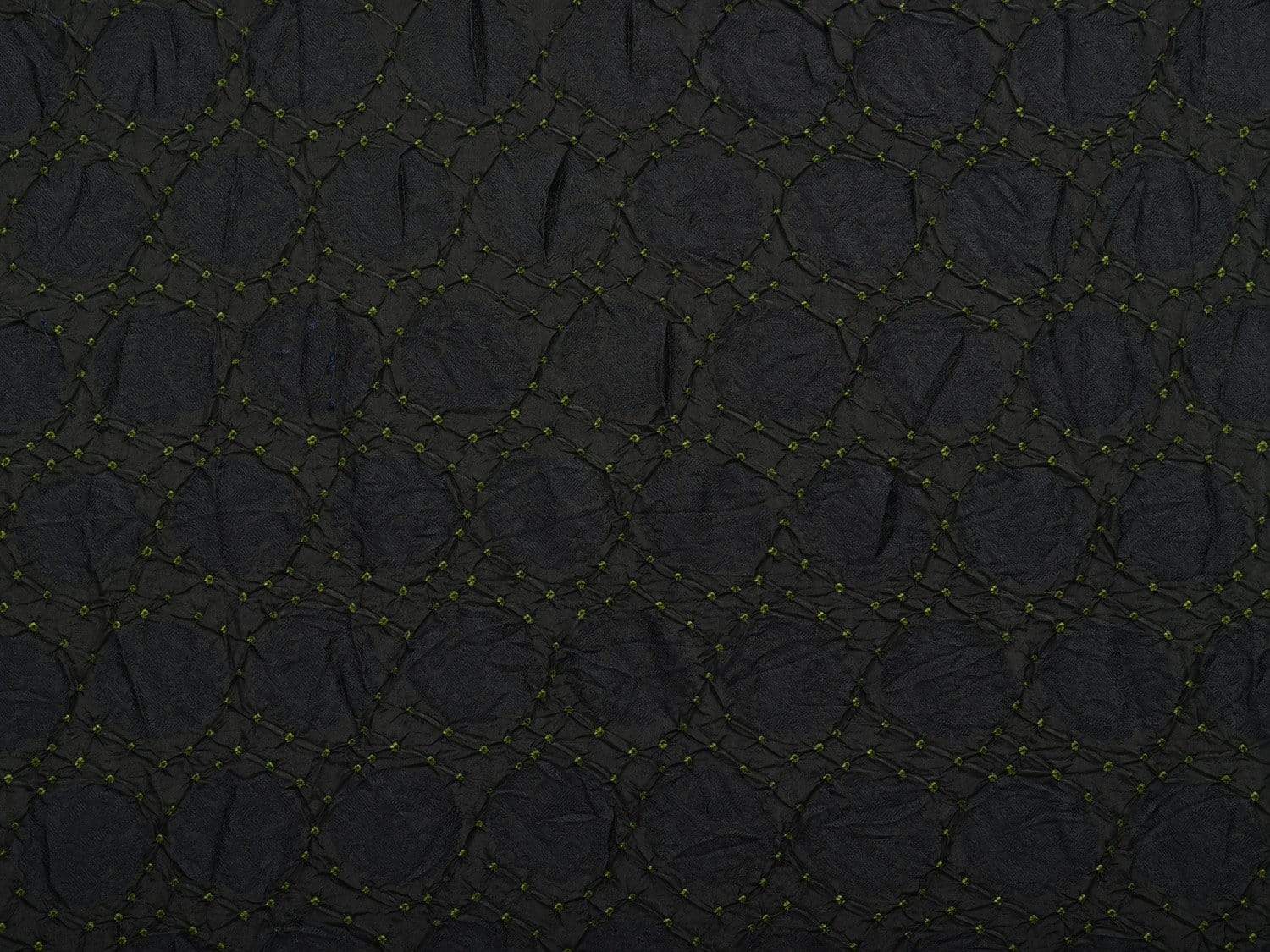 Black and Olive Bandhani Kanchipuram Silk Handloom Saree with Buta Design bn0251