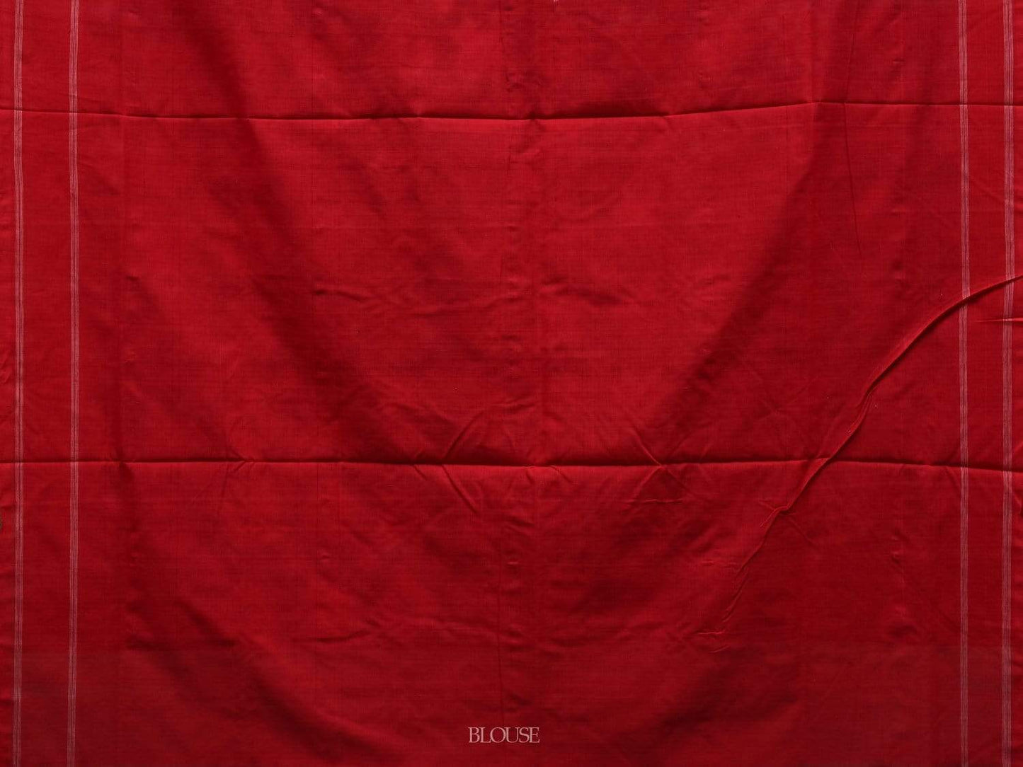 Black and Red Pochampally Ikat Cotton Handloom Saree with Telia Design i0608