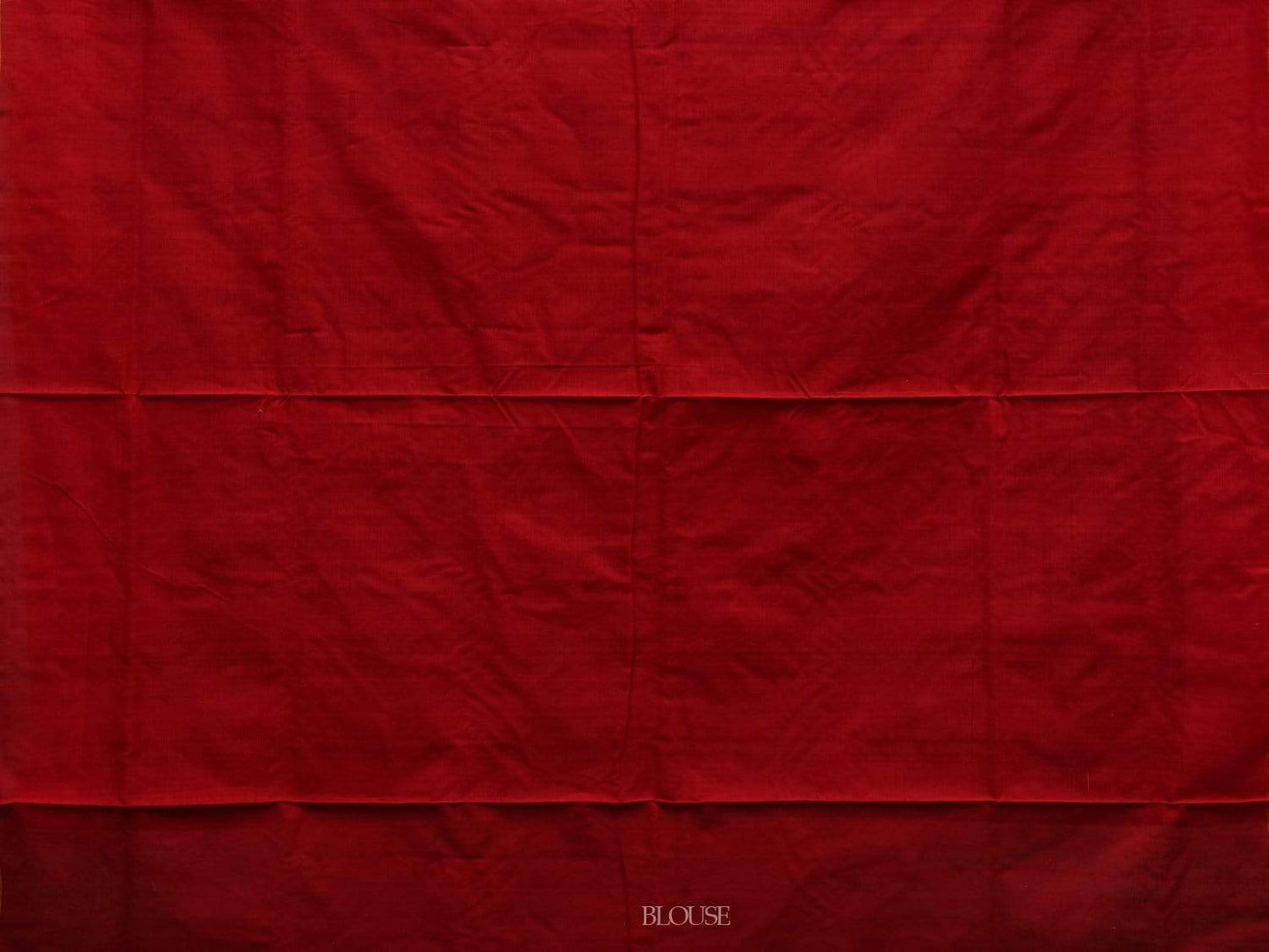 Black and Red Pochampally Ikat Cotton Handloom Saree with Zig-Zag Design i0612