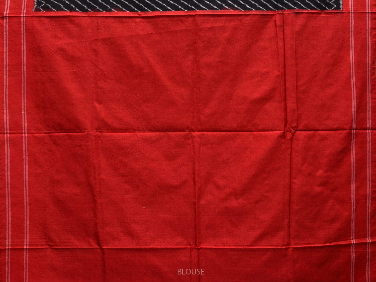 Black and Red Pochampally Ikat Silk Handloom Saree with Diagonal Design i0702