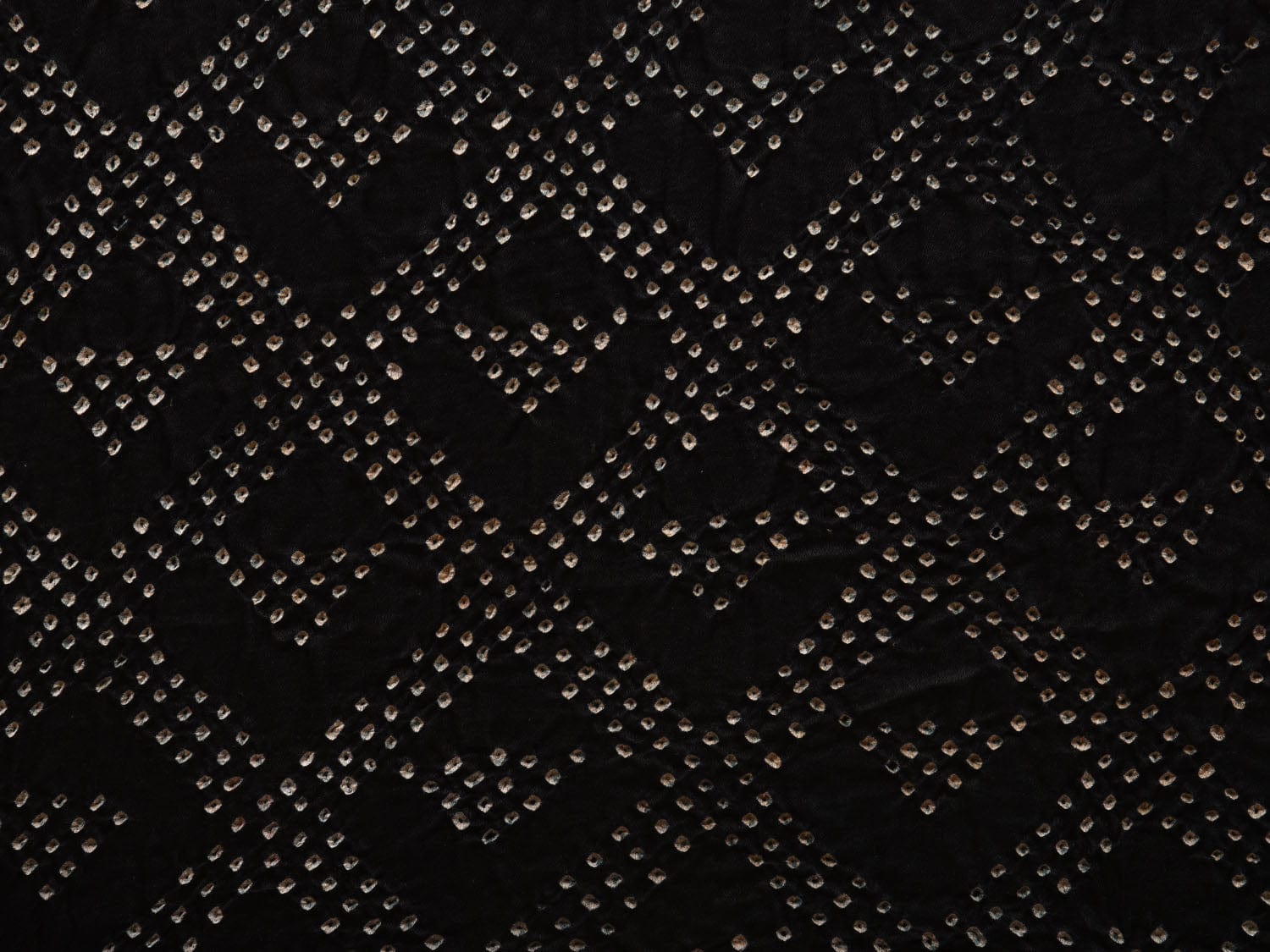 Black Bandhani Kalamkari Kanchipuram Silk Handloom Dupatta with Big Checks Design ds2732